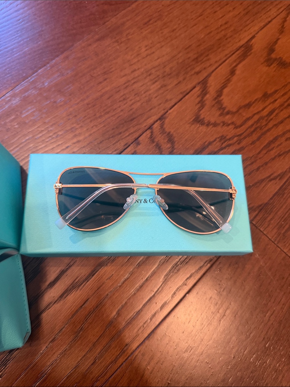 Tiffany & Co. Women's Aviator Sunglasses - Brown Gradient Lenses. Never worn. - Picture 3 of 3